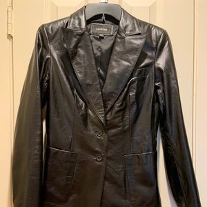 NWOT Express Genuine Leather Jacket Sz S (3/4)